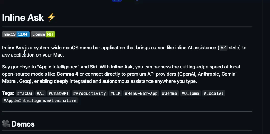 Universal popup interface